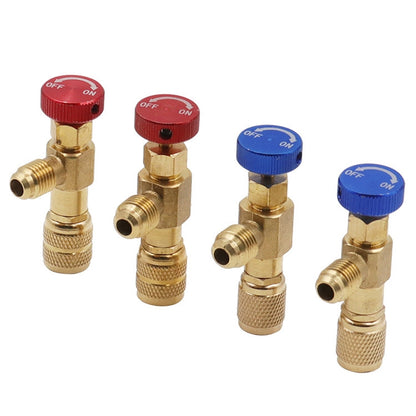 Air Conditioner Fluoridation Safety Valve Refrigerant Filling Connector(Side R22 Bottom R410) - Air Conditioning System by PMC Jewellery | Online Shopping South Africa | PMC Jewellery