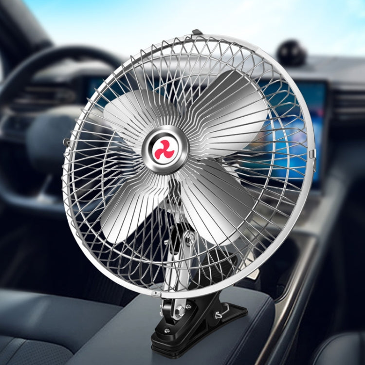 Car Powerful Fixing Clip Cooling High Wind Power Electric Fan, Specification: 10 inch Black 12V - Heating & Fans by PMC TechLife | Online Shopping South Africa | PMC TechLife | Buy Now Pay Later Mobicred