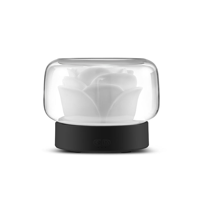 400ml Rose Aromatherapy Diffuser Timing Humidifier with Seven-color Light,CN Plug(Gray) - free shipping - PMC TechLife - Order now!