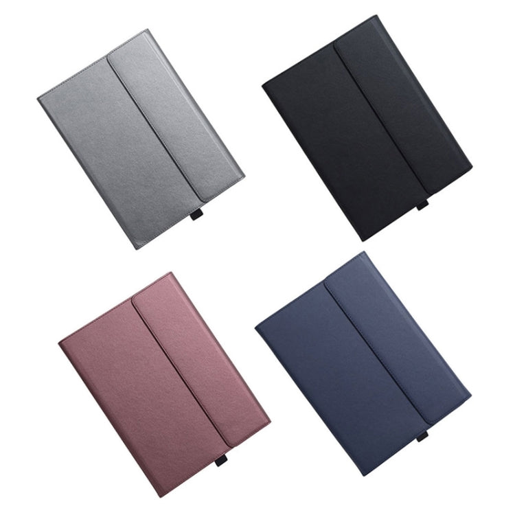 For Microsoft Surface Pro 8 Tablet Protective Case Holder(Microfiber Lambskin Texture Black Case) - Others by PMC TechLife | Online Shopping South Africa | PMC TechLife