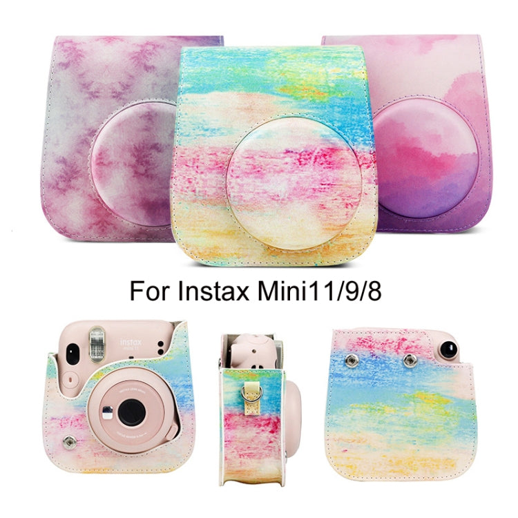For Instax Mini11 / 9 / 8 PU Cortex Retro Camera Bag Protective Cover(Fantastic Cloud) - Leather Bag by CAIUL | Online Shopping South Africa | PMC Jewellery