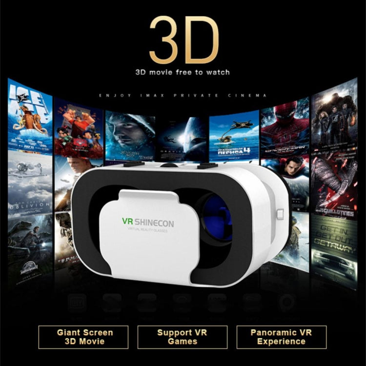 VRSHINECON G05 5th 3D VR Glasses Virtual Headset Digital Glasses(White) - VR Accessories by VRSHINECON | Online Shopping South Africa | PMC Jewellery