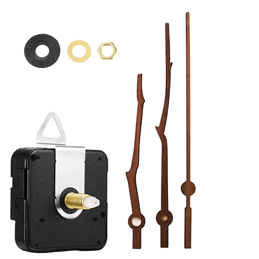 Quartz Clock Dial Repair Kit DIY Wall Clock Parts,Spec: Movement+S02 Wooden Needle - DIY Clocks by PMC Jewellery | Online Shopping South Africa | PMC Jewellery | Buy Now Pay Later Mobicred