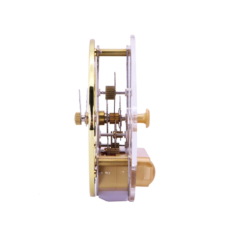Metal See-through Quartz Clock Gear Clock DIY Accessories 86mm Golden Movement - DIY Clocks by PMc TechLife | Online Shopping South Africa | PMc TechLife | Buy Now Pay Later Mobicred