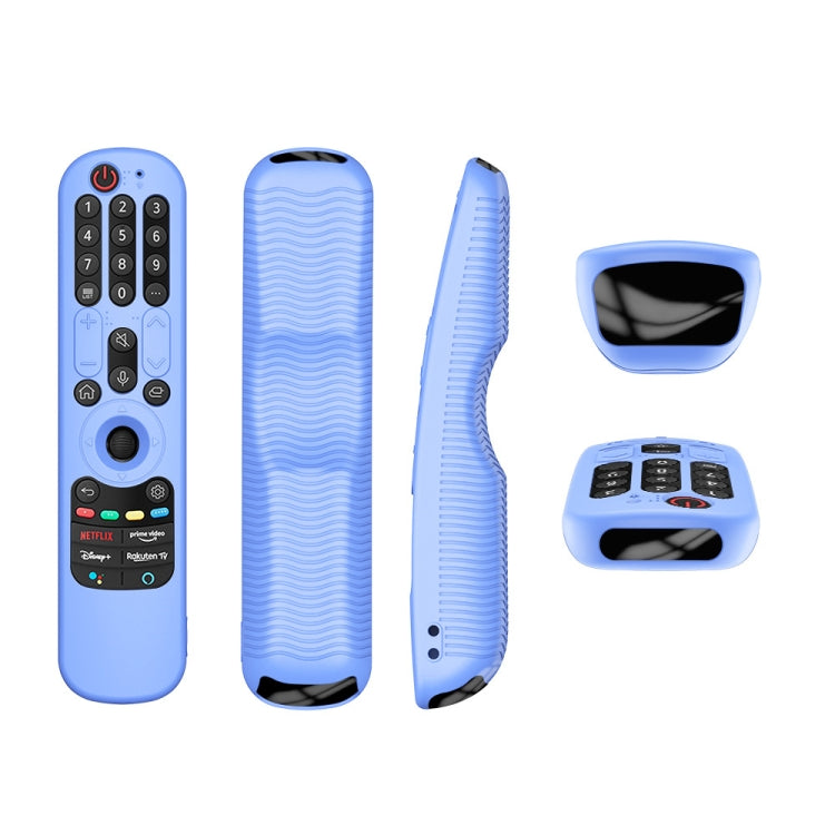 For LG An-MR21GC / AN-MR21N / AN-MR21GA TV Remote Control Silicone Protective Case(Luminous Blue) - Remote Control Covers by PMC Jewellery | Online Shopping South Africa | PMC Jewellery