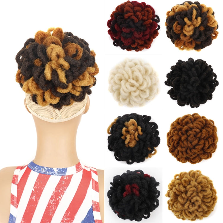 LSFBZB Drawstring Dreadlocks Wig Caterpillar Dreadlock Shaggy Hair Bun, Spec: 1BH27 - free shipping - PMC TechLife - Order now!