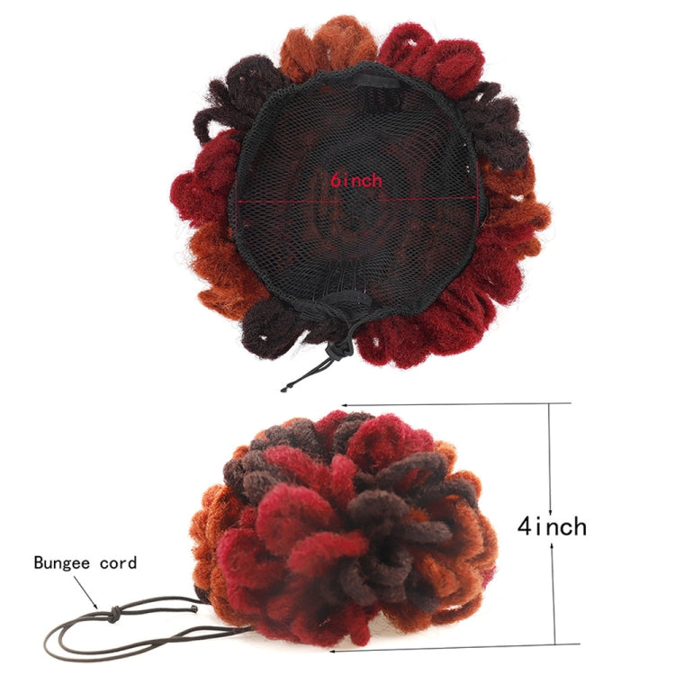 LSFBZB Drawstring Dreadlocks Wig Caterpillar Dreadlock Shaggy Hair Bun, Spec: 1BH27 - free shipping - PMC TechLife - Order now!