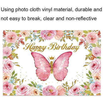 1.5m X 1m Butterfly Pattern Photography Backdrop Birthday Party Decoration Background Cloth(MDT10235) - Birthday Party by PMC Jewellery | Online Shopping South Africa | PMC Jewellery