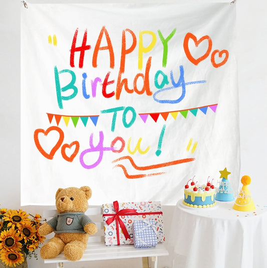 Birthday Layout Hanging Cloth Children Photo Wall Cloth, Size: 180x200cm Velvet(40) - Cartoon by PMC Jewellery | Online Shopping South Africa | PMC Jewellery | Buy Now Pay Later Mobicred