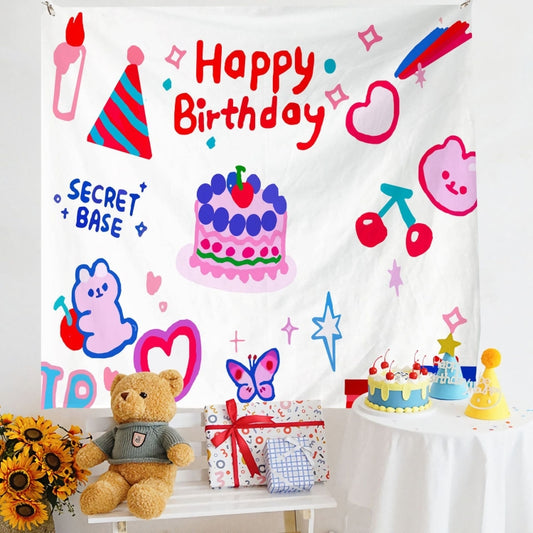 Birthday Layout Hanging Cloth Children Photo Wall Cloth, Size: 180x230cm Velvet(14) - Cartoon by PMC Jewellery | Online Shopping South Africa | PMC Jewellery | Buy Now Pay Later Mobicred