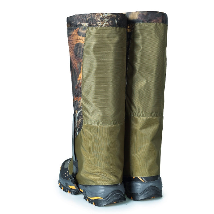 LUCKSTONE Unisex Waterproof Gaiters Cycling Legwarmers Leg Cover Camping Hiking Ski Boot(Camouflage+Army Green) - Jungle Camouflage by LUCKSTONE | Online Shopping South Africa | PMC Jewellery