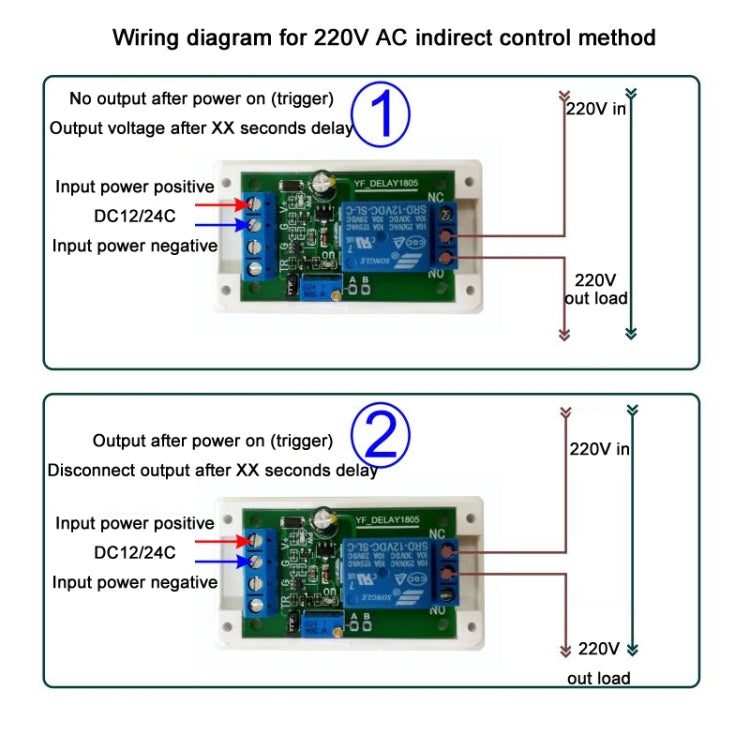 12V Protected Start Delay Relay Module - Relay Module by PMC TechLife | Online Shopping South Africa | PMC TechLife