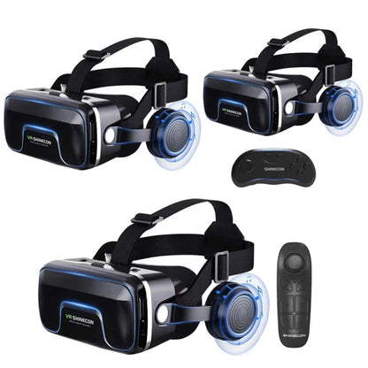 VRSHINECON G04EA+B01 Handle 7th VR Glasses 3D Virtual Reality Game Digital Glasses With Headset - VR Headset by VRSHINECON | Online Shopping South Africa | PMC Jewellery | Buy Now Pay Later Mobicred