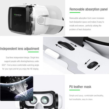 VRSHINECON G04BS+B01 Handle 3D Virtual Reality Helmet VR Glasses With Bluetooth Headset - VR Headset by VRSHINECON | Online Shopping South Africa | PMC Jewellery | Buy Now Pay Later Mobicred