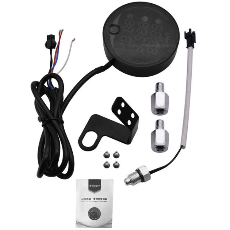 Morfayer YL-M05 5 In 1 Environmental Temperature Model 9-24V LED Night Vision Motorcycle Modification Instrument - Electrical Instruments by PMC TechLife | Online Shopping South Africa | PMC TechLife | Buy Now Pay Later Mobicred