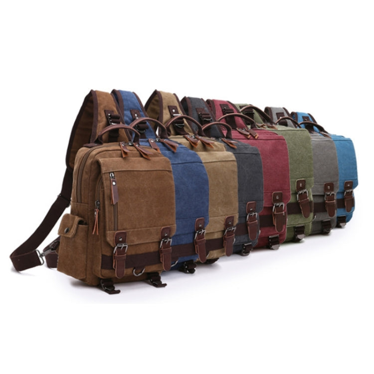 Outdoor Travel Messenger Canvas Chest Bag, Color: Brown - Crossbody Bags by PMC Jewellery | Online Shopping South Africa | PMC Jewellery