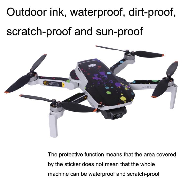 Sunnylife MM2-TZ452 For DJI Mini 2 Waterproof PVC Drone Body + Arm + Remote Control Decorative Protective Stickers Set(Big Eyes Monster) - Stickers by Sunnylife | Online Shopping South Africa | PMC Jewellery | Buy Now Pay Later Mobicred