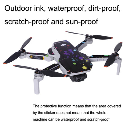 Sunnylife MM2-TZ452 For DJI Mini 2 Waterproof PVC Drone Body + Arm + Remote Control Decorative Protective Stickers Set(Drawing Black) - Stickers by Sunnylife | Online Shopping South Africa | PMC Jewellery | Buy Now Pay Later Mobicred