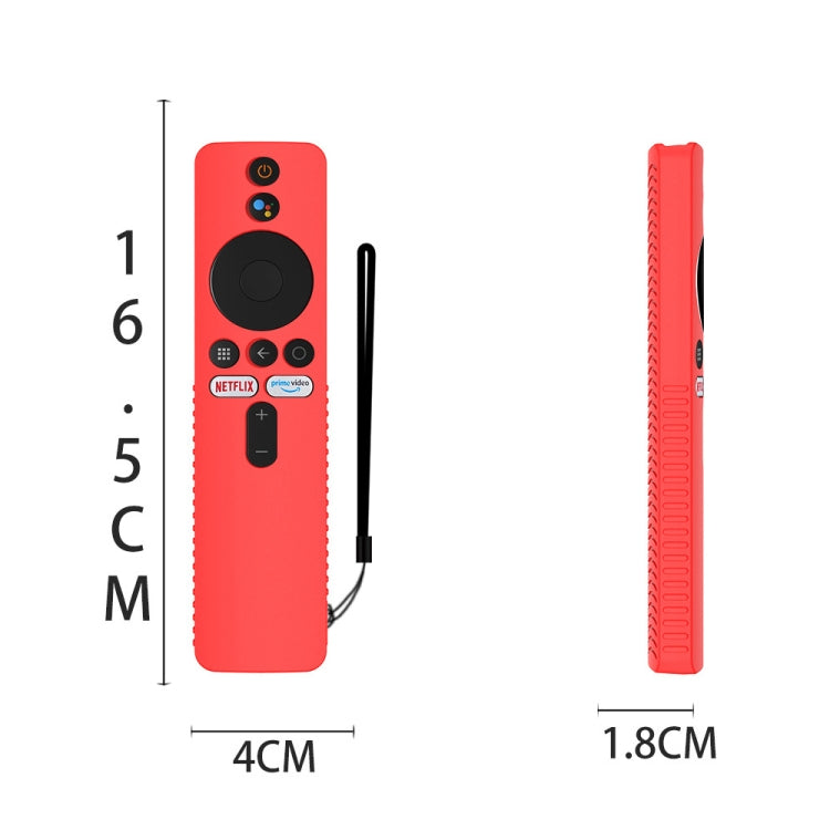 For Xiaomi 4K TV Stick Y48 Remote Control Anti-Drop Silicone Protective Cover(Black) - Remote Control Covers by PMC TechLife | Online Shopping South Africa | PMC TechLife