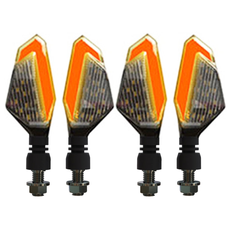 MK-236 4pcs 22LED Motorcycle V Line Two Color Turning Light Signal Angle Light(Yellow Red) - Turn Signal by PMC Jewellery | Online Shopping South Africa | PMC Jewellery | Buy Now Pay Later Mobicred