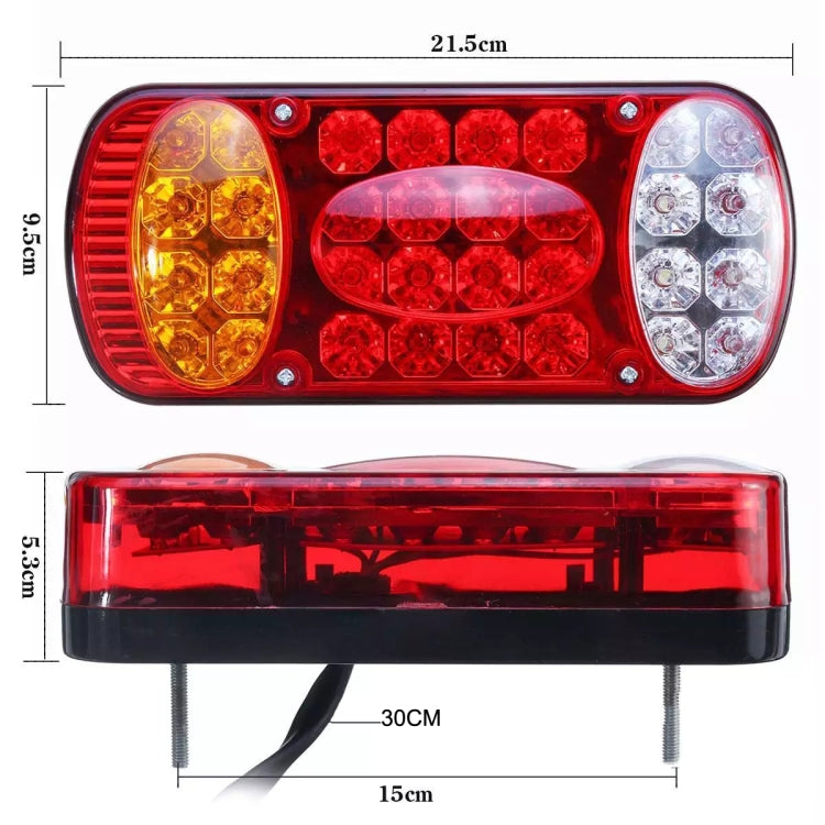 MK-231 12V Trailer Truck Car Straw Hat Lamp Beads Taillights(Red) - Warning Lights by PMC Jewellery | Online Shopping South Africa | PMC Jewellery | Buy Now Pay Later Mobicred