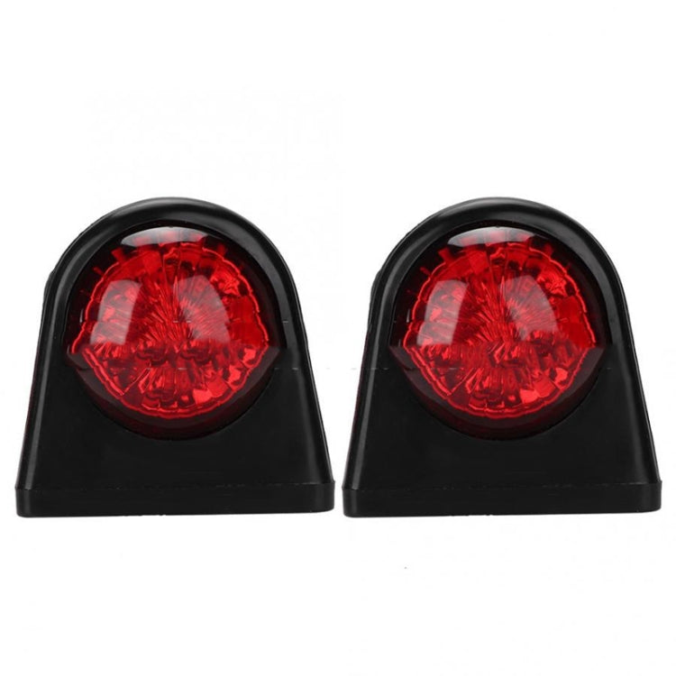 MK-249 10-30V 8LEDs Red And White Truck Round Side Light(Red White) - Running Lights by PMC TechLife | Online Shopping South Africa | PMC TechLife | Buy Now Pay Later Mobicred