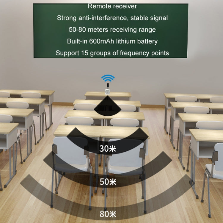 One For Two Outdoor Wireless Microphone Audio Headset Amplifier Loudspeaker(Black) - Microphone by PMC TechLife | Online Shopping South Africa | PMC TechLife | Buy Now Pay Later Mobicred