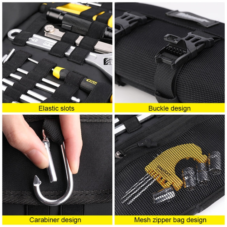 Rhinowalk MT103 Motorcycle Maintenance Tool Storage Bag Portable Repair Kit Bag(Black) - free shipping - PMC TechLife - Order now!