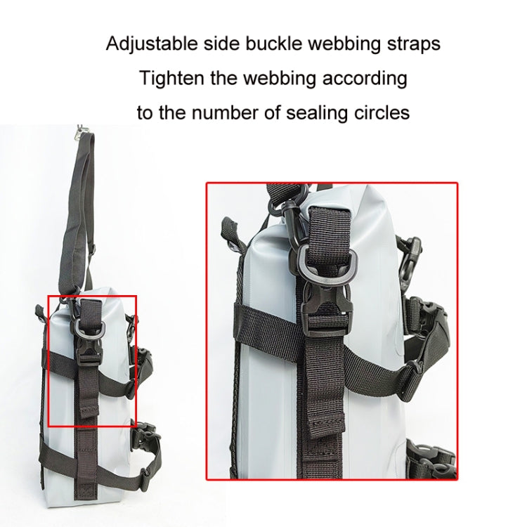 LONGHIKER Motorcycle Quick Release Waterproof Bumper Side Bag(Gray) - Bags & Luggages by PMC Jewellery | Online Shopping South Africa | PMC Jewellery | Buy Now Pay Later Mobicred