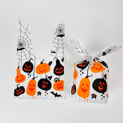 50pcs /Pack Halloween Packaging Bags Candy Snacks Treat Bags, Size: 13.5x22cm(Spider Pumpkin) - Gift Bags & Wrapping Supplies by PMC Jewellery | Online Shopping South Africa | PMC Jewellery
