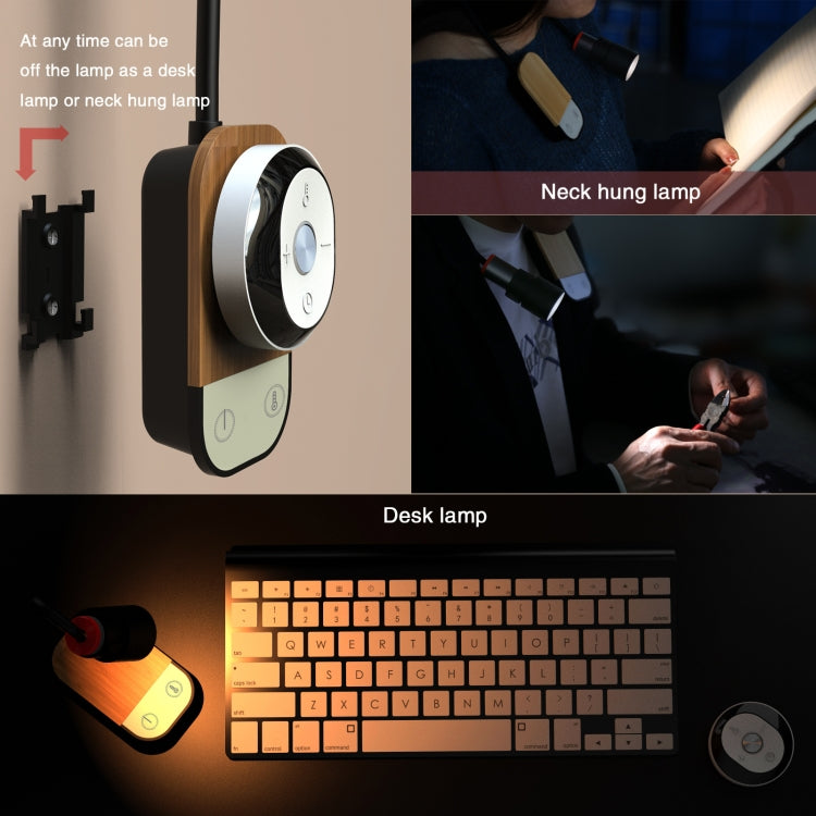 2700-6500K LED Bedside Table Lamp Eye Protection Magnetic Suction Night Light Wall Lamp(White) - Desk Lamps by PMC Jewellery | Online Shopping South Africa | PMC Jewellery | Buy Now Pay Later Mobicred