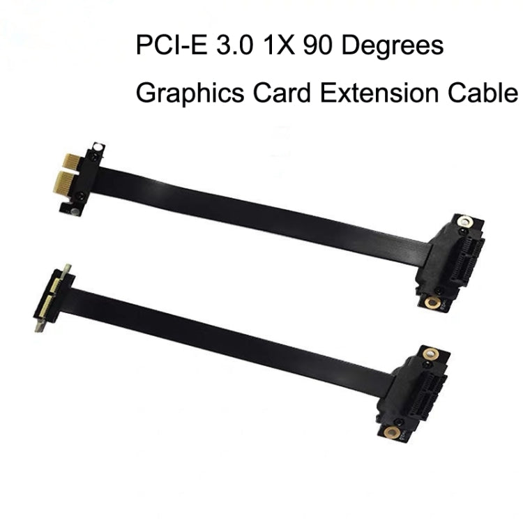 PCI-E 3.0 1X 90 Degrees Graphics Card / Wireless Network Card Extension Cable, Cable Length: 20cm - PCIE Cable by PMC TechLife | Online Shopping South Africa | PMC TechLife | Buy Now Pay Later Mobicred