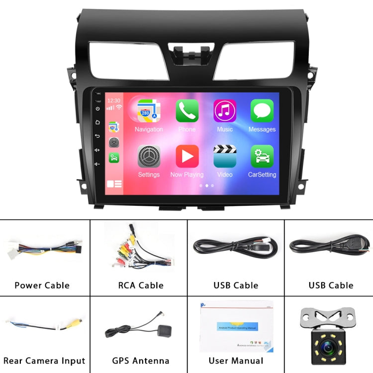 For Nissan Teana 13-16 10.1-Inch Reversing Video Large Screen Car MP5 Player, Style: WiFi Edition 2+64G(Standard+8 Lights Camera) - Car MP3 & MP4 & MP5 by PMC Jewellery | Online Shopping South Africa | PMC Jewellery | Buy Now Pay Later Mobicred