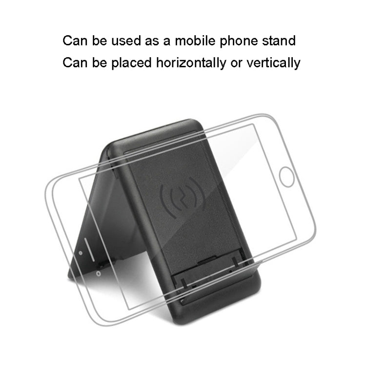 BM3016C 15W Wireless Charger Data Cable Organizer With Adapter Folding Phone Stand - Wireless Charger by PMC Jewellery | Online Shopping South Africa | PMC Jewellery | Buy Now Pay Later Mobicred