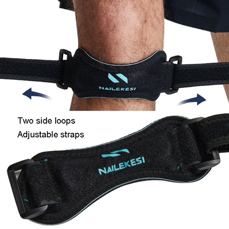 NAILEKESI Sports Knee Brace Running Jump Rope Knee Protector, Size: One Size(White Gray) - Sports Safety by NAILEKESI | Online Shopping South Africa | PMC Jewellery