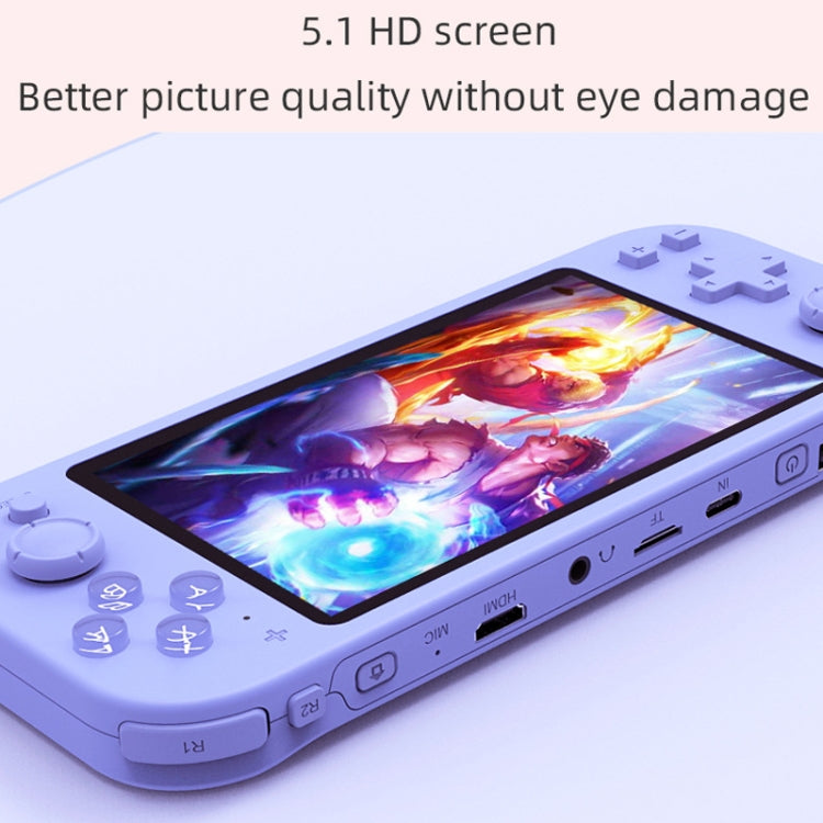 RG3000 Handheld Game Console Support Double Handle Mini Game Console(Purple) - Pocket Console by PMC TechLife | Online Shopping South Africa | PMC TechLife