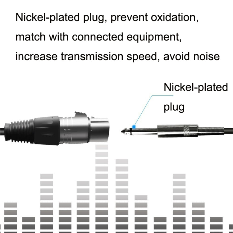 6.35mm Caron Female To XLR 2pin Balance Microphone Audio Cable Mixer Line, Size: 30m - Microphone Audio Cable & Connector by PMC Jewellery | Online Shopping South Africa | PMC Jewellery | Buy Now Pay Later Mobicred