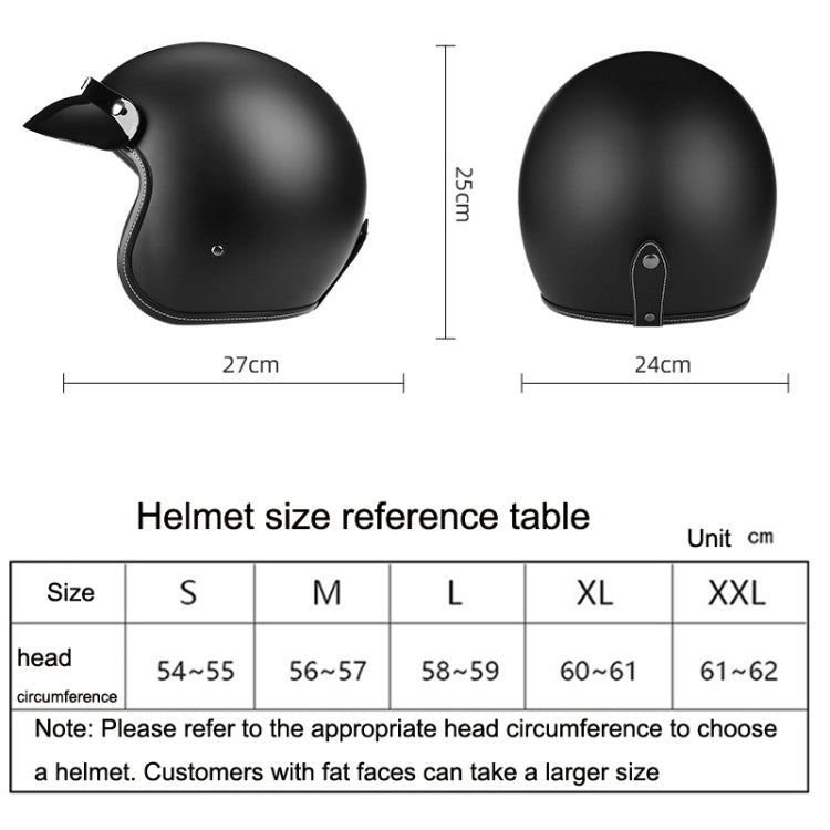 BYB 701 All Seasons Retro Motorcycle Helmet, Size: XXL(Bright Black) - Helmets by BYB | Online Shopping South Africa | PMC Jewellery | Buy Now Pay Later Mobicred