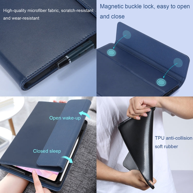 For Huawei MatePad Pro 12.6 inches Microfiber Lambskin Rotatable Magnetic Tablet Protective Cover(Gray) - Huawei by PMC TechLife | Online Shopping South Africa | PMC TechLife | Buy Now Pay Later Mobicred