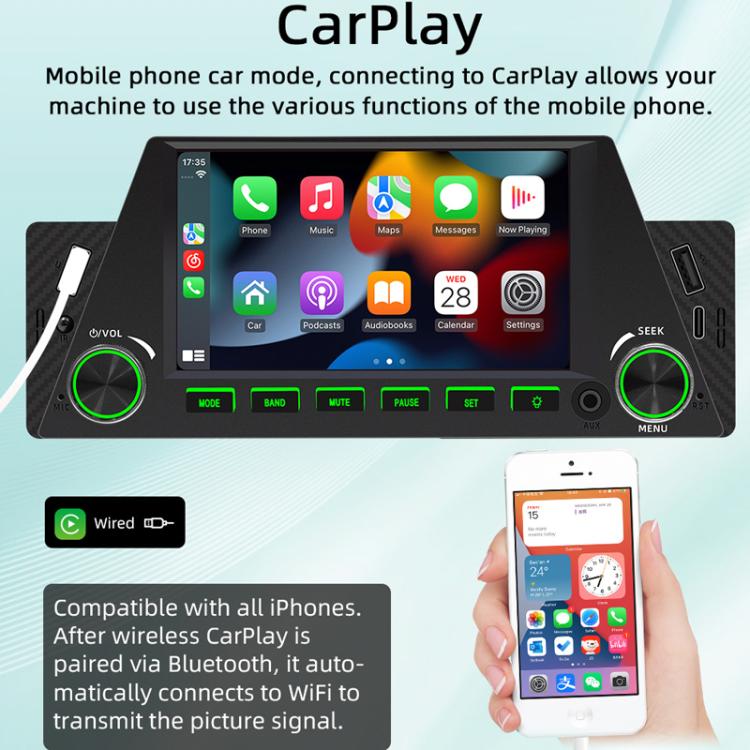 4.7 inch AUTO/CarPlay Navigation Bluetooth FM Radio Car MP5(161C) - Car MP3 & MP4 & MP5 by PMc TechLife | Online Shopping South Africa | PMc TechLife | Buy Now Pay Later Mobicred