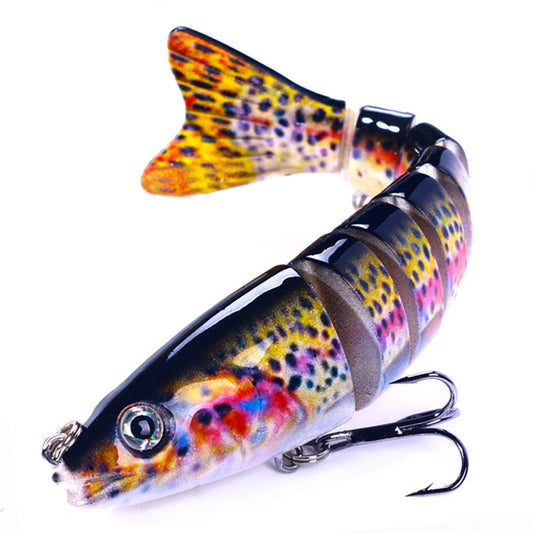 HENGJIA JM064 Multi-section Fish Minnow Bionic Fake Lures Sea Fishing Sinking Lures, Size: 12.8cm 18g(12) - Fishing Lures by HENGJIA | Online Shopping South Africa | PMC Jewellery | Buy Now Pay Later Mobicred