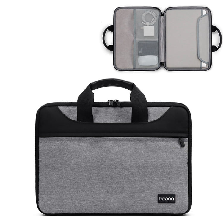 Baona BN-I003 Oxford Cloth Full Open Portable Waterproof Laptop Bag, Size: 13/13.3 inches(Grey) - 13.3 inch by Baona | Online Shopping South Africa | PMC Jewellery | Buy Now Pay Later Mobicred