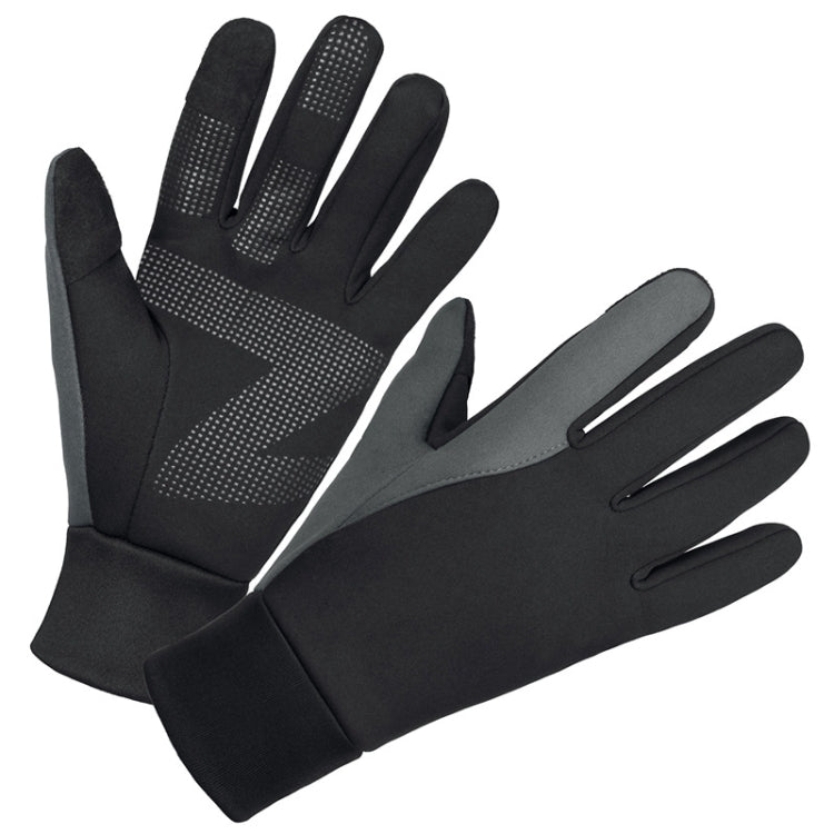 Touch Screen Anti-slip Waterproof Outdoor Sports Warm Cycling Gloves, Size: M(Black) - Cycling Gloves by PMC Jewellery | Online Shopping South Africa | PMC Jewellery