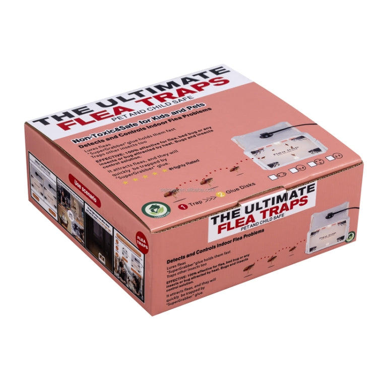 2pcs SK121 Square Fly Trap Flea Trap Pet Household Flea Light Catcher(AU Plug) - Traps by PMC TechLife | Online Shopping South Africa | PMC TechLife | Buy Now Pay Later Mobicred