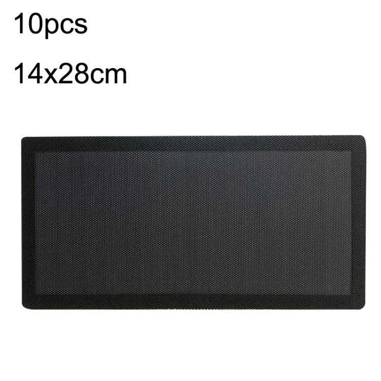 10pcs 14x28cm Encryption Version PVC Cooling Fan Dust Net Desktop Computer Industrial Fan Filter Cover - free shipping - PMC Jewellery - Order now!