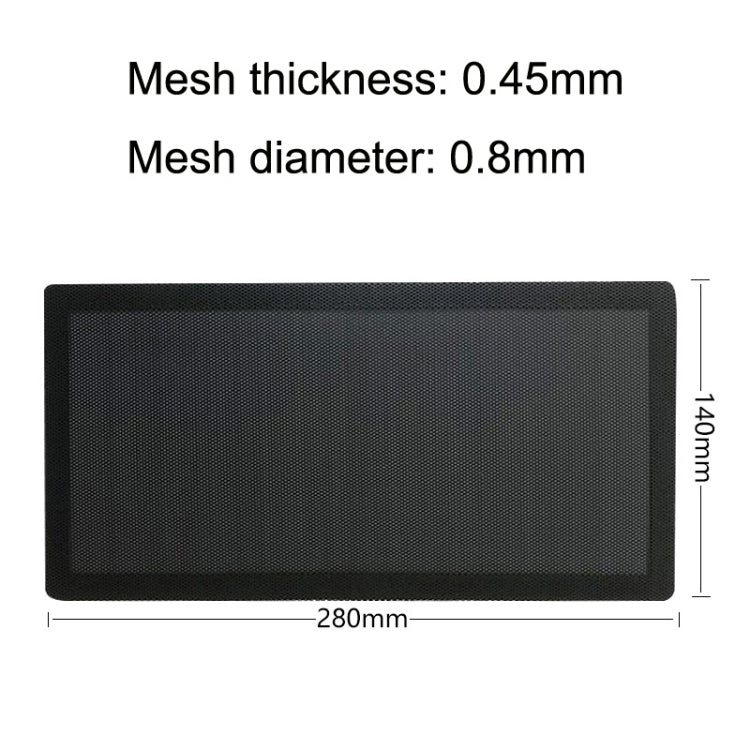 10pcs 14x28cm Encryption Version PVC Cooling Fan Dust Net Desktop Computer Industrial Fan Filter Cover - free shipping - PMC Jewellery - Order now!
