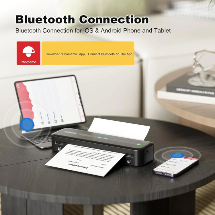 Phomemo M832 300dpi Wireless Thermal Portable Printer, Size: Letter Version(Gray) - free shipping - PMC TechLife - Order now!