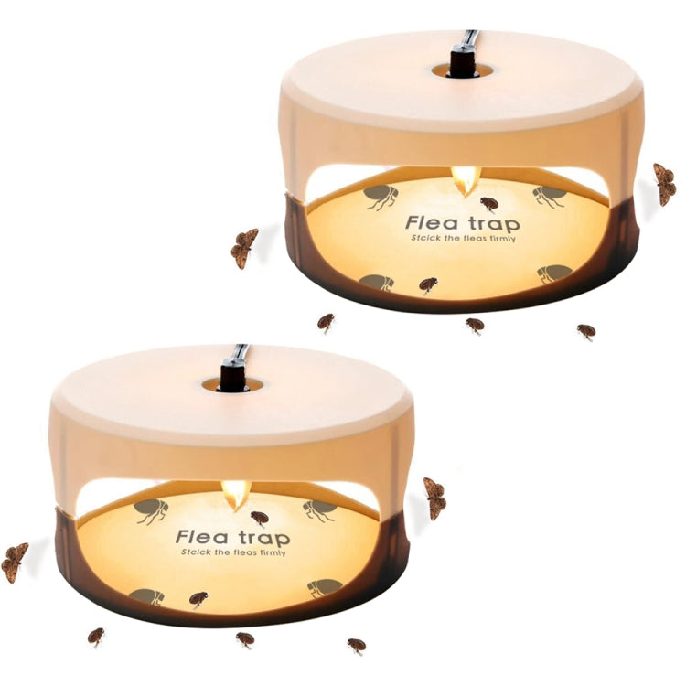 2pcs SK111 Pet Household Flea Lamp Flea Sticky Trapper Flea Capture Device(UK Plug) - Traps by PMC TechLife | Online Shopping South Africa | PMC TechLife | Buy Now Pay Later Mobicred