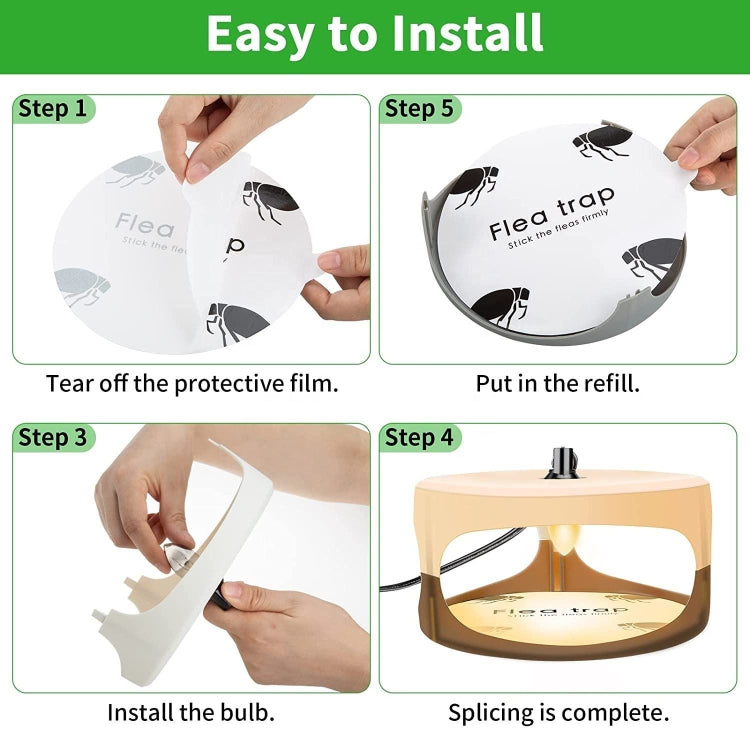 2pcs SK111 Pet Household Flea Lamp Flea Sticky Trapper Flea Capture Device(UK Plug) - Traps by PMC TechLife | Online Shopping South Africa | PMC TechLife | Buy Now Pay Later Mobicred