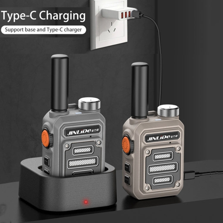 JINLIDE 3-5km 8W 6000mAh Hand-held Walkie Talkie Wireless Copy Frequency Ham Radio(Green) - Handheld Walkie Talkie by PMC TechLife | Online Shopping South Africa | PMC TechLife | Buy Now Pay Later Mobicred